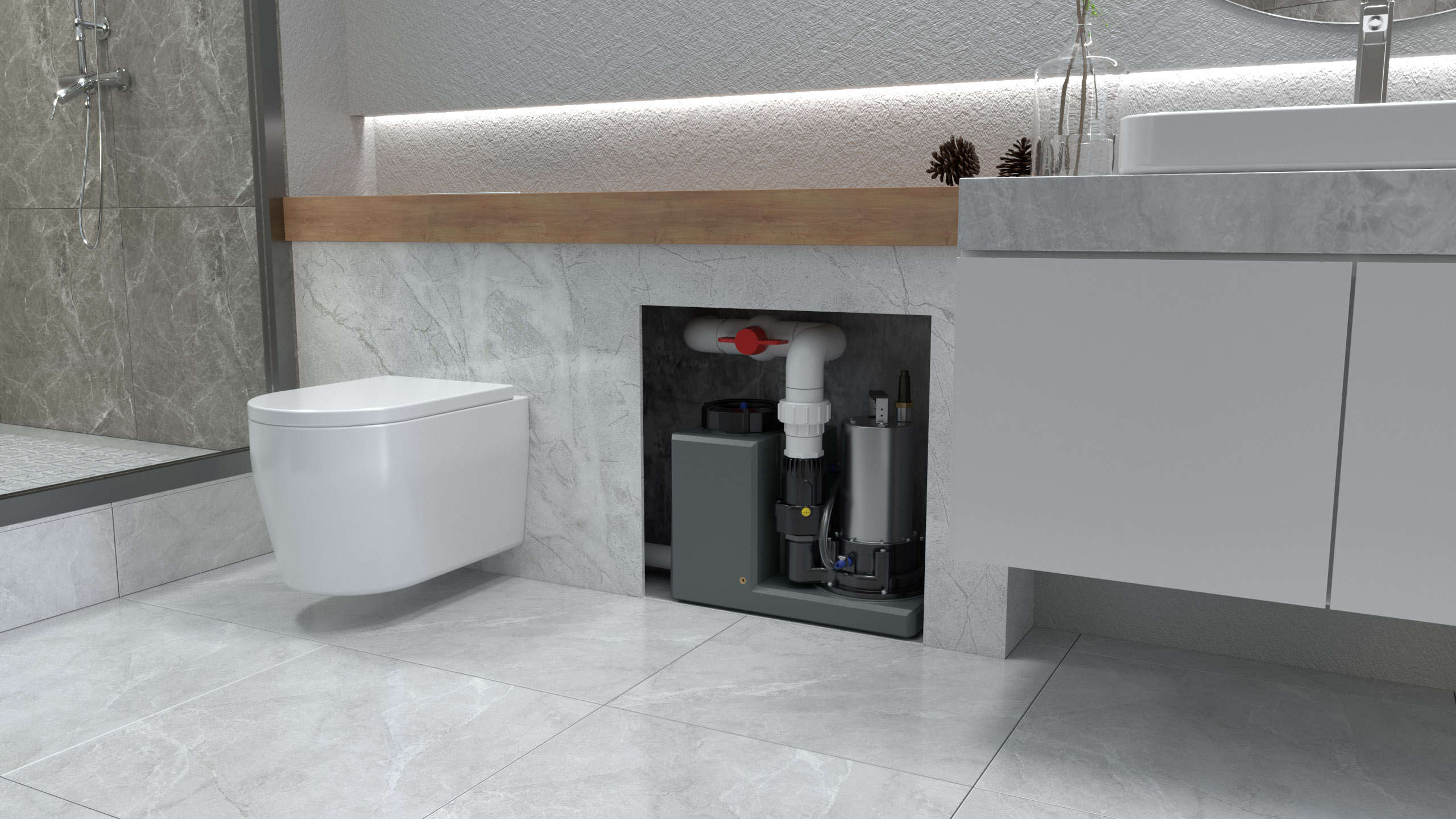 Looking to add a new bathroom to the bedroom, how does drainage work?