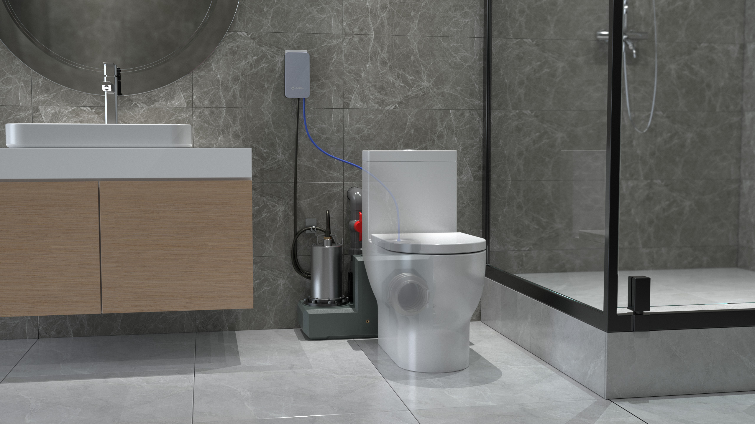 Adding a new bathroom in the bedroom, the drainage can be simple?