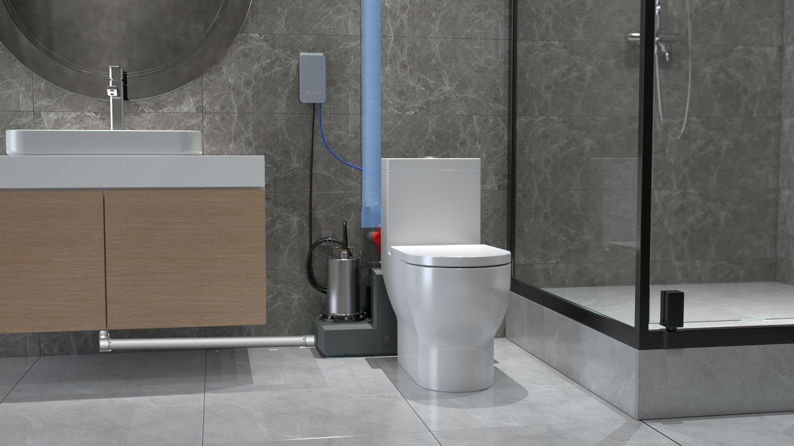 Basement bathroom drainage,How to select the macerators?