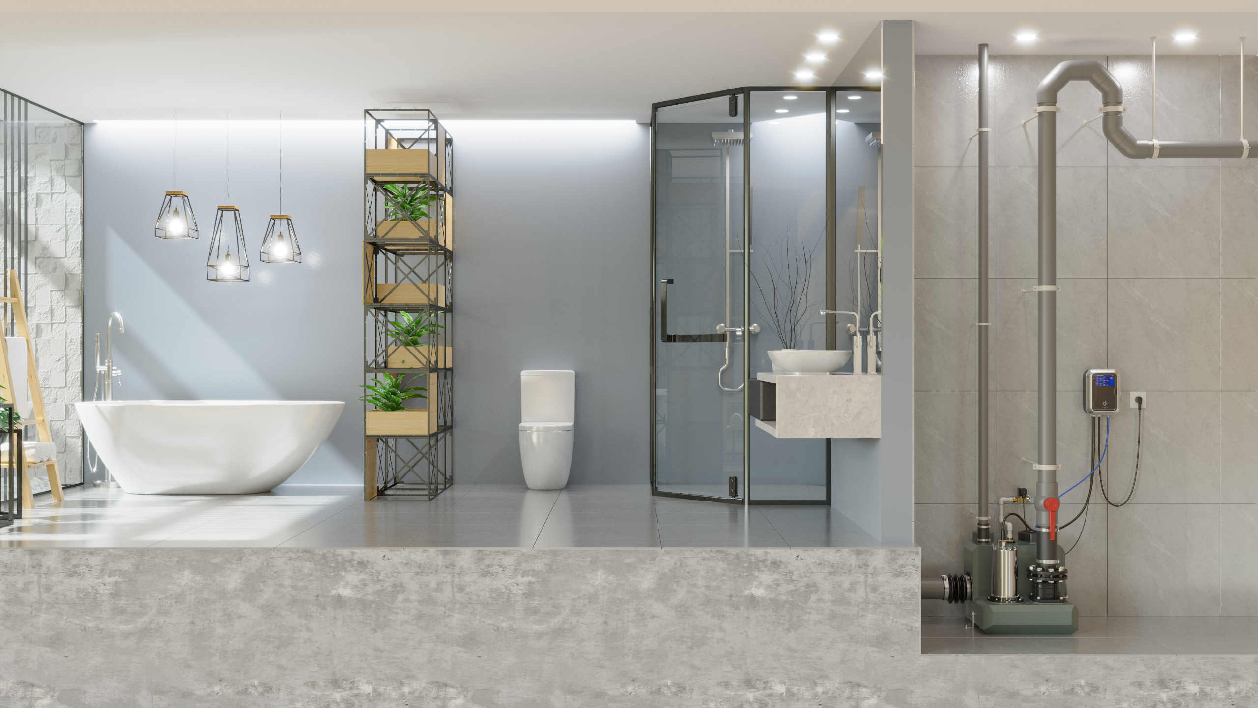 Why choose an intelligent sewage pump for adding bathroom drainage?